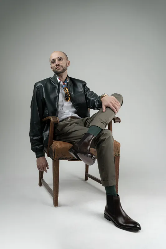 Chelseaboot JAHN vitello black